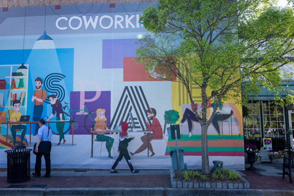 A mural in downtown Norcross, Georgia.