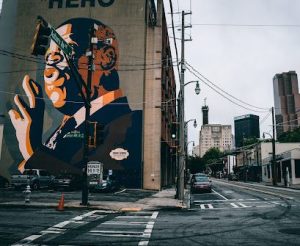 The Sweet Auburn’s John Lewis Mural on Auburn Avenue
