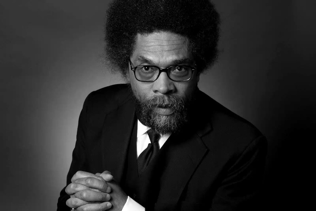 A portrait of 2024 independent candidate for President of the United States, Cornel West.