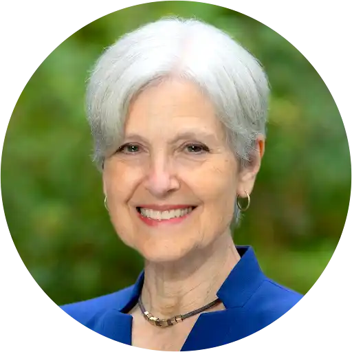 A portrait of 2024 Green Party candidate for President of the United States, Jill Stein.